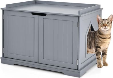 Katzenhaus Katzenhöhle?mit Bett, geschlossene Katzentoilette mit Eingang, Haustierbox