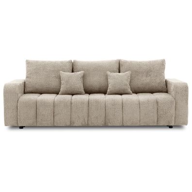 Couch MODENA mit Schlaffunktion und Bettkasten, Stoff: Abriamo