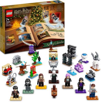 LEGO 76404 Harry Potter Adventskalender 2022 mit Brettspiel, 7 Minifiguren, Film-S...