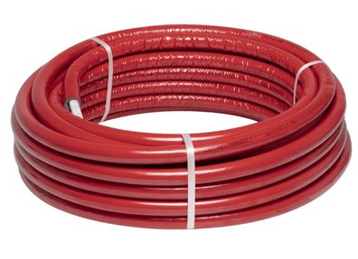 Alu Verbundrohr Multilayer isoliert 16 x 2,0 mm, 25m Ring rot, DVGW
