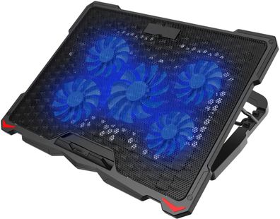 C5 Gaming Laptop Kühler Kühlpad, Laptop Lüfter Kühlständer,5 Lüftern
