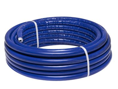 PEX Verbundrohr Alu Multilayer isoliert 16 x 2,0 mm, 50m Ring blau, DVGW