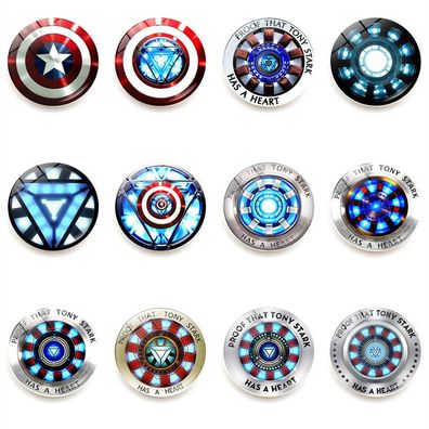 Captain America 12pcs Set Magnetisch Kühlschrankaufkleber HeldLogo GlasMagnet Sticker