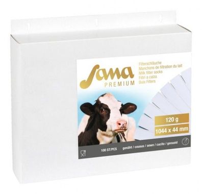 Milchfilter Sana Premium 1044x44mm genäht 120 g/ m² empfohlen für Melkroboter DeLaval