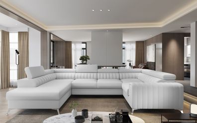 Couch Couchgarnitur Sofa LOUIS U Form Schlaffunktion Sofa Couch Wohnlandschaft