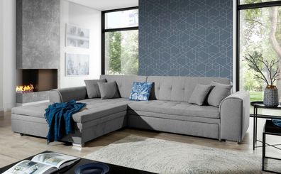 Couch Garnitur Sofa Sofagarnitur Sorento U Schlaffunktion Wohnlandschaft NEU