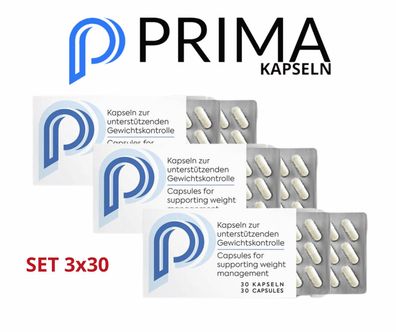 Prima SET 3x30 kapseln | 100% Original | Gewichtsmanagement