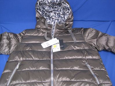 Baronia Steppjacke Wendejacke Taupe mit Kapuze Gr.44 100% Vegan