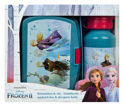 Disney Frozen 2 / Die Eiskönigin 2 - Geschenkset mit Brotdose und Aluflasche