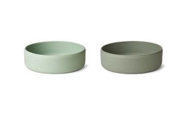 Liewood LW14830-8007 Schale Schüssel 2er Pack grün-grau "Damina bowl"