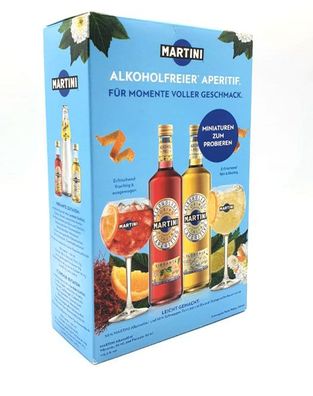 Martini Alkoholfreies Aperitif Miniaturen Set Martini Vibrante 50ml + Floreale