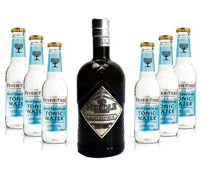 Needle Masterpiece Dry Gin 0,5L (45% Vol) + 6 x Fever-Tree Mediterranean Tonic