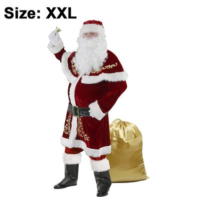 Weihnachtsmann Kostüm für Männer Weihnachtsfeier Cosplay für Erwachsene