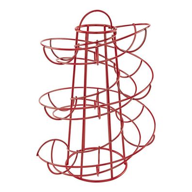 Eierspender, Spiral-Ei-Spiral-Design, Eierregal speichert Rot