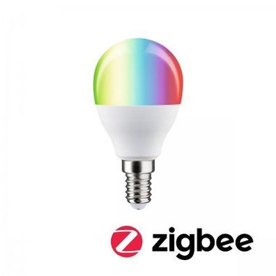 Paulmann 29150 Standard 230V Smart Home Zigbee LED Tropfen E14 470lm RGBW matt