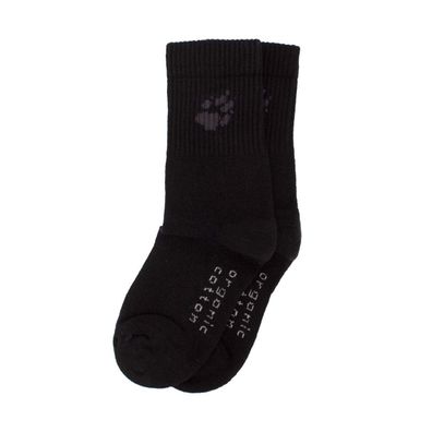 Jack Wolfskin Basic Sock Unisex Socken Strümpfe Baumwolle Schwarz 1900811-6000