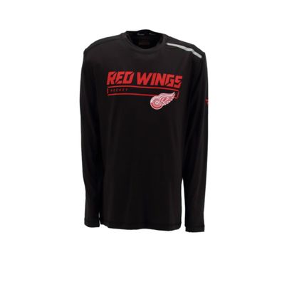 Fanatics NHL Detroit Red Wings Herren langarm Shirt schwarz MA26127A2E45T