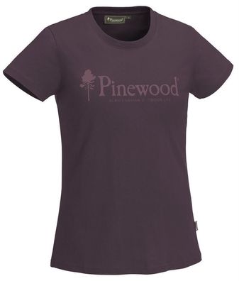 Pinewood 3445 Outdoor Life Damen T-Shirt Pflaume (581) - Größe: XS