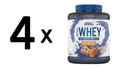 4 x Critical Whey, Blueberry Muffin - 2000g
