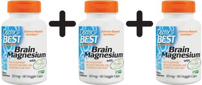3 x Best Brain Magnesium - 60 vcaps