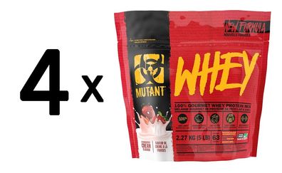 4 x Mutant Whey, Strawberry Cream - 2270g