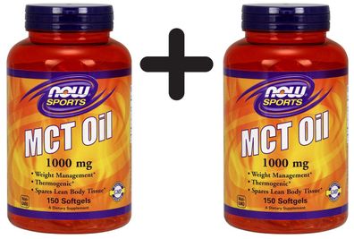 2 x MCT Oil, 1000mg - 150 softgels