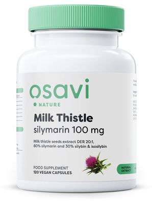 Milk Thistle, Silymarin 100mg - 120 vegan caps