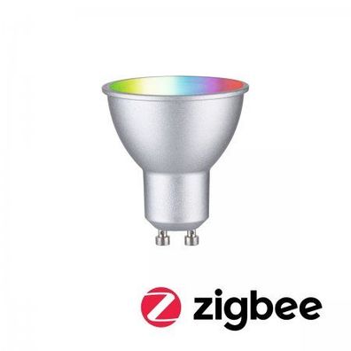 Paulmann 29149 Smart Home Zigbee LED Reflektor GU10 350lm RGBW Chrom matt