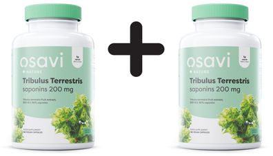 2 x Osavi Tribulus Terrestris, Saponins 200mg - 180 vegan caps