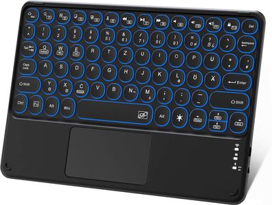 Wireless Bluetooth Keyboard with Built-in Multi-Touch Touchpad