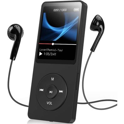 MP3 Player Bluetooth 5.0 Sport 32GB mit 1,5 Zoll TFT Farbbildschirm,