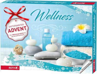 ROTH Wellness-Adventskalender 'Nimm Dir Zeit' mit 24 Wellnessartikeln für eine ...
