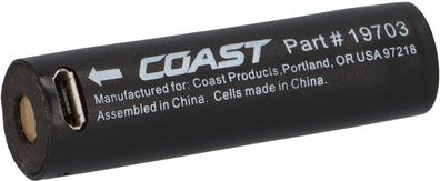 Coast Ersatzakku für HP5R/ A22R Li-Poly 3,7V 650mAh mit Micro-USB-Anschluss