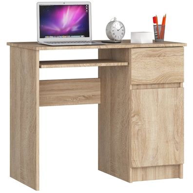 Schreibtisch SONOMA mit abschließbarem Schrank und Schublade
