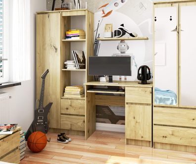 Schreibtisch Artisan mit abschließbarem Schrank und Schublade
