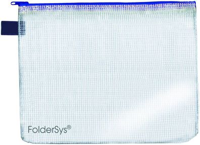 Foldersys Reissverschluss-Beutel A4 mit Zip blau