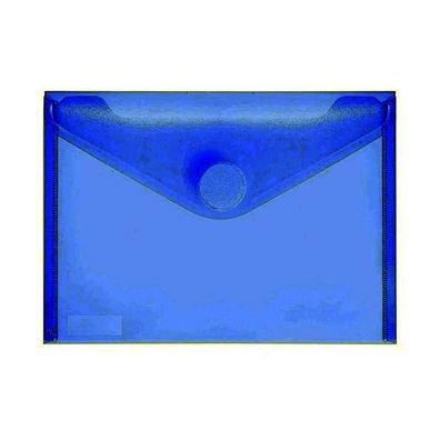 Foldersys Sichttasche A6quer blau klar