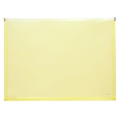 Foldersys Gleitverschluss-Beutel A3 Dehnfalte PP gelb transluzent