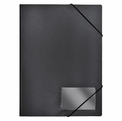 Foldersys Eckspanner-Mappe Standard schwarz