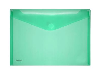 Foldersys Sichttasche A4quer trans grün