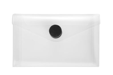Foldersys Sichttasche "NAMECARD" farblos transparent Klettverschluss schwarz