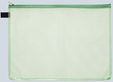 Foldersys Reißverschluss-Beutel A4 mit Zip grün Folie grün transparent
