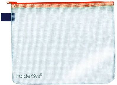 Foldersys Reissverschluss-Beutel A6 mit Zip orange
