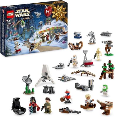 LEGO 75366 Star Wars Adventskalender 2023 Weihnachtskalender mit 24 Geschenken