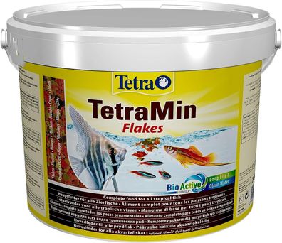 TetraMin Flakes Fischfutter Hauptfutter Flockenform Zierfische 10 Liter Eimer