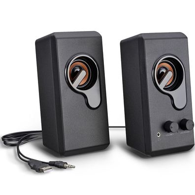 PC Lautsprecher, USB Computer RGB Speaker Stereo Lautsprecheranlage für