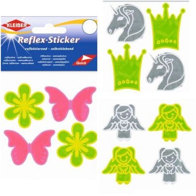 Kleiber Reflex-Sticker - Selbstklebende, reflektierende 4er Sets Sticker, Engel