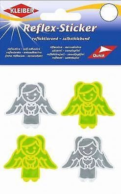 Kleiber Reflex-Sticker - Selbstklebende, reflektierende 4er Sets Sticker, Engel