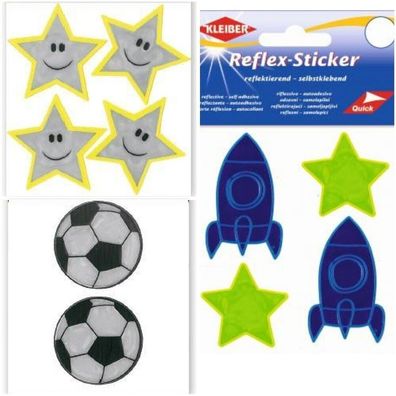 Kleiber 611xx Reflex-Sticker - Selbstklebende, reflektierende 4er Sets Sticker