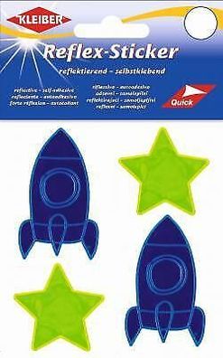 Kleiber 611xx Reflex-Sticker - Selbstklebende, reflektierende 4er Sets Sticker